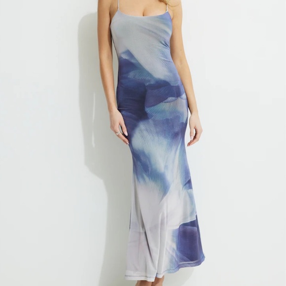 Dynamite Dresses & Skirts - Dynamite Blue and White Maxi Dress